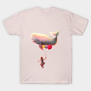 Whale and balloons T-Shirt